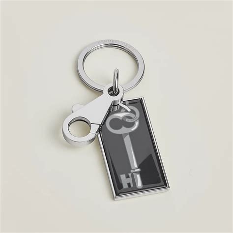 hermes leather key ring